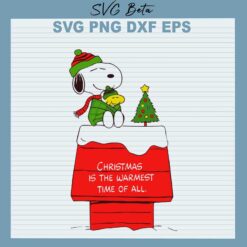 Christmas warmest snoopy svg