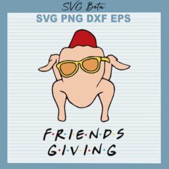Friends giving turkey