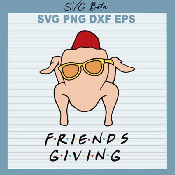 Friends giving turkey