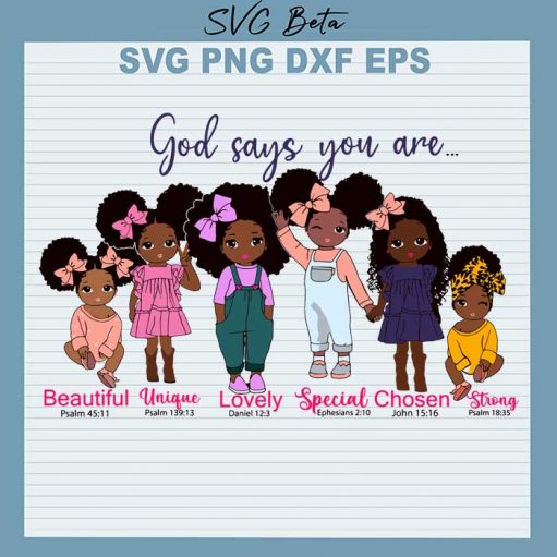God say little black girl svg cut files for cricut silhouette studio handmade products craft