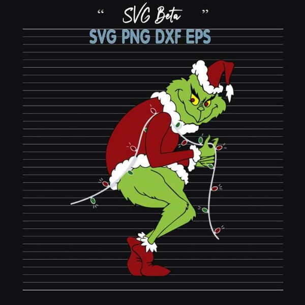 Santa Grinch Christmas svg