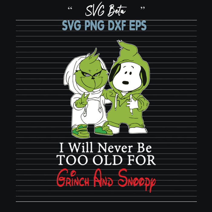 Grinch and snoopy svg