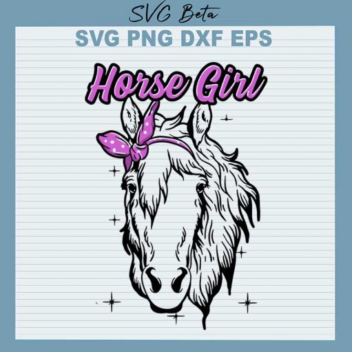 horse girl svg