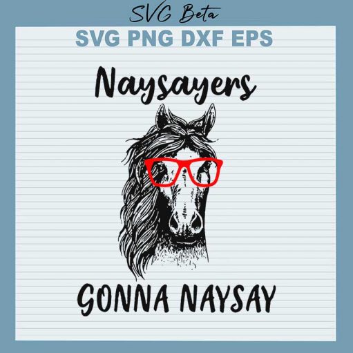 Horse naysayer svg