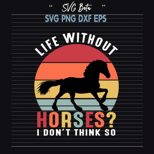 Horse life svg