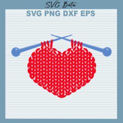 Knitting heart