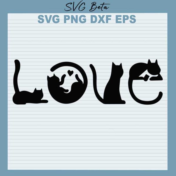 Cats Love svg