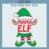 Mama Elf Christmas Svg