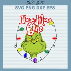 Mean one christmas svg