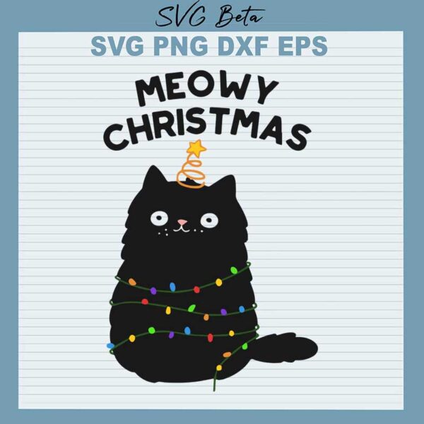Meowy christmas cat