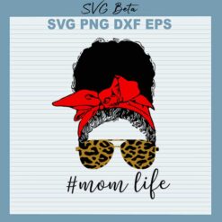 Mom life leopart glasses svg