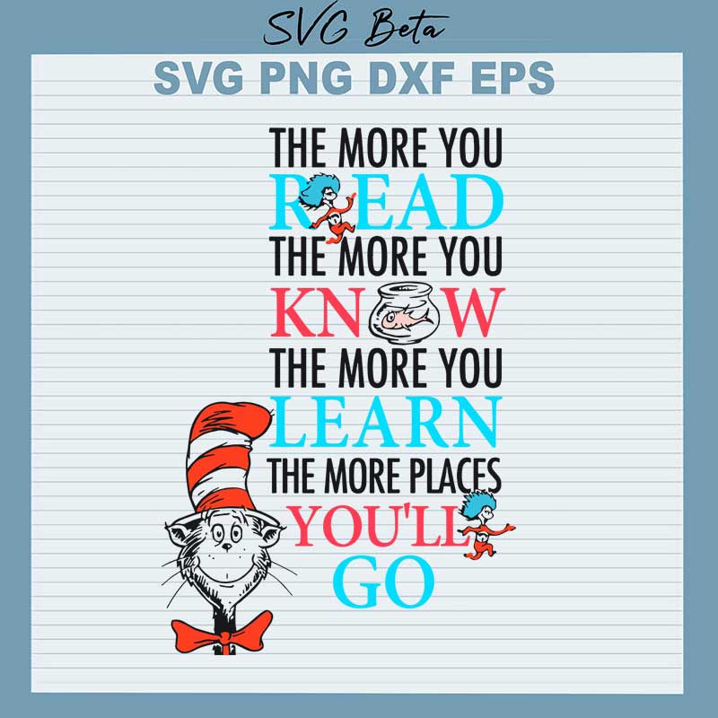 Dr Seuss Read Book Svg Cut File For T Shirt Craft And Handmade Craft