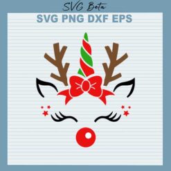 Unicorn Reindeer face