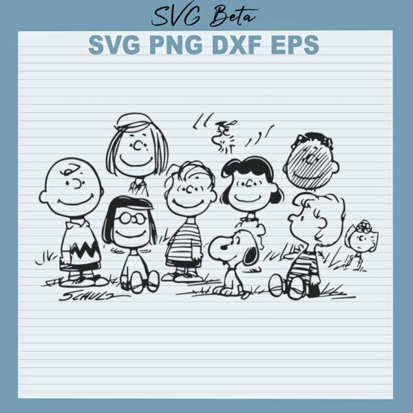 Snoopy characters svg