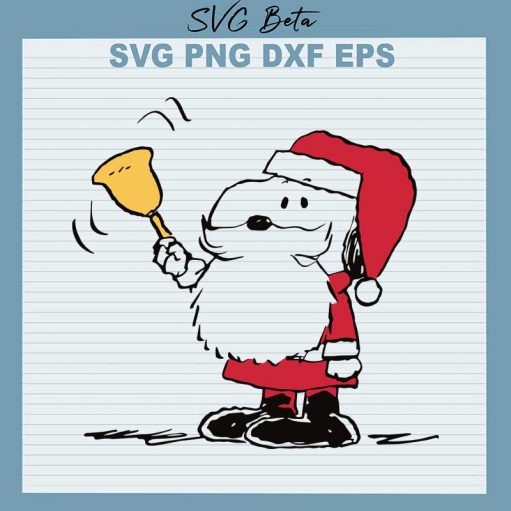 Snoopy santa claus svg