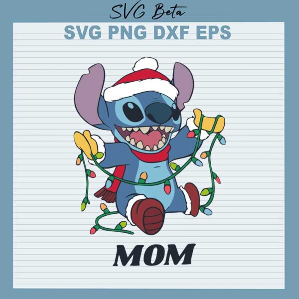 Stitch mom svg