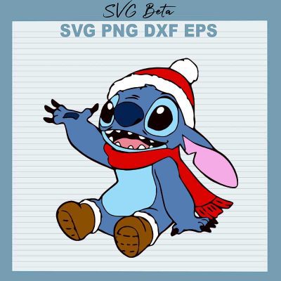 Stitch santa SVG cut file for t shirt craft and handmade craft