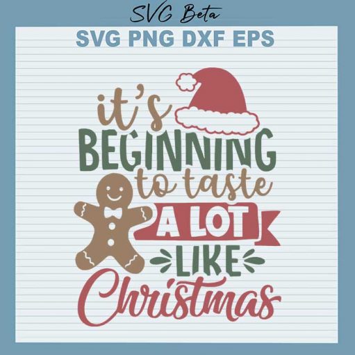 It Beginning Gingerbread Christmas svg