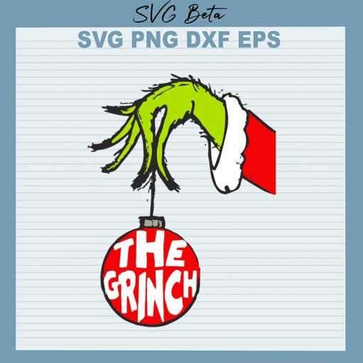 The Grinch Ornament svg