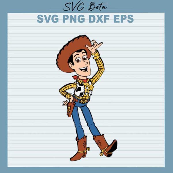 Woody toy story character svg