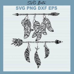 Hippie boho arrow SVG