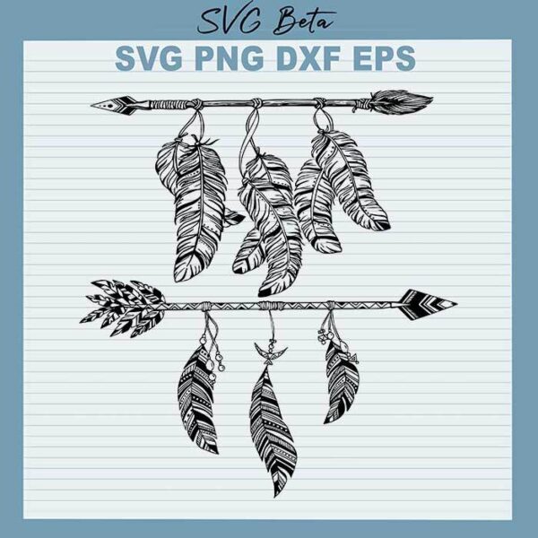 Hippie boho arrow SVG