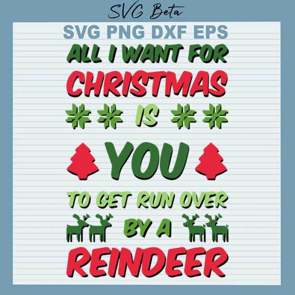 All i want for christmas is you SVG
