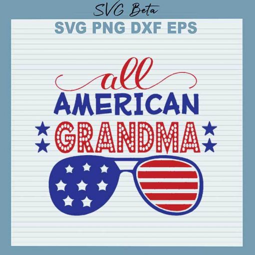 All American Grandma Svg