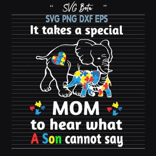 It takes a special mom autism svg cut files for cricut silhouette studio handmade products craft