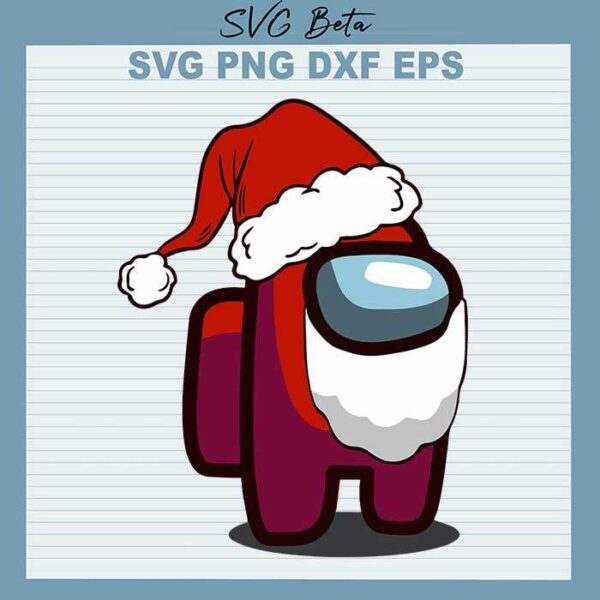Among Us santa svg