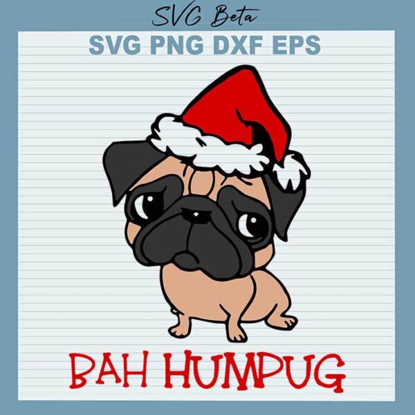 Bah humbug christmas svg