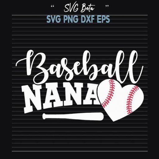 Baseball Nana Svg