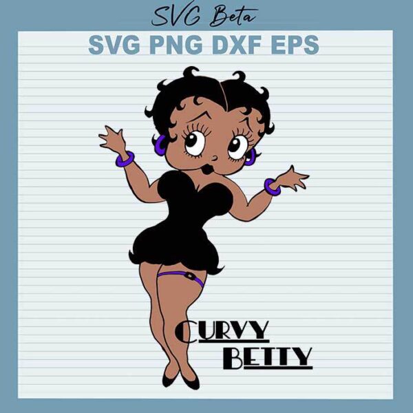Curvy Betty Boop svg