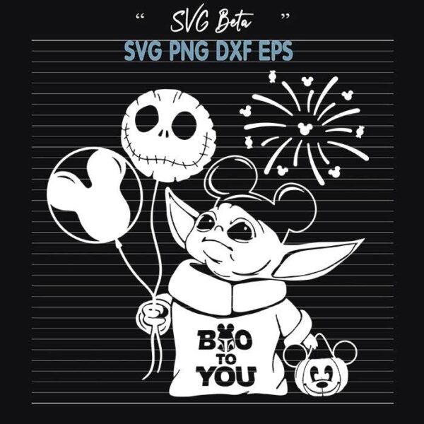Star war yoda boo to you svg