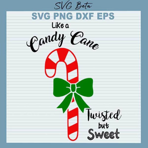 Candy Cane Twisted svg