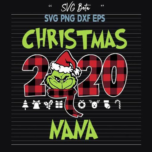 2020 Christmas Nana SVG