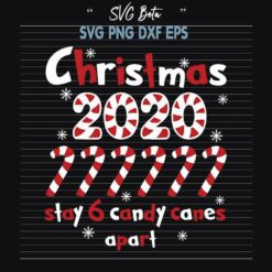 Candy cane christmas 2020 SVG