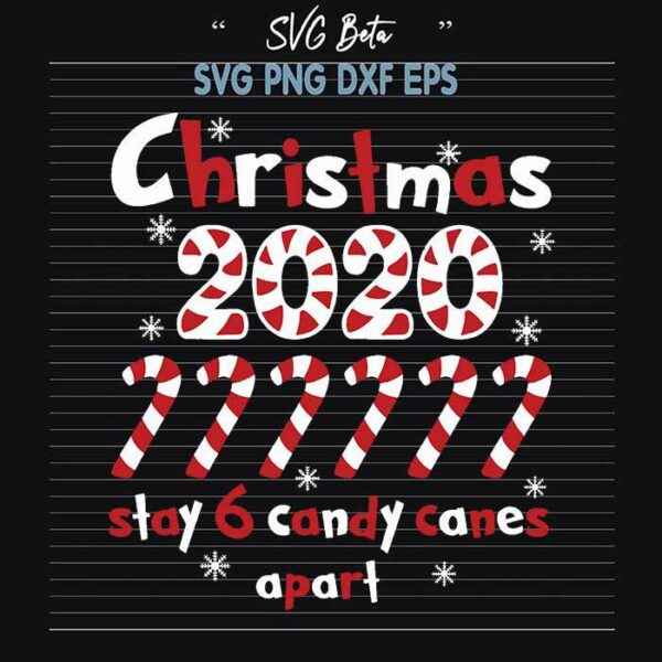 Candy cane christmas 2020 SVG