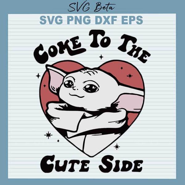 Yoda come to the cute side svg