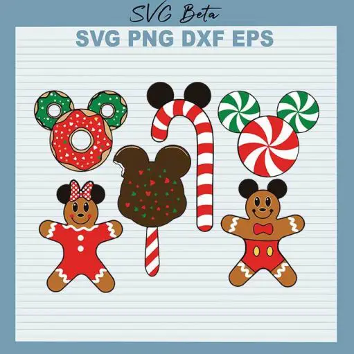 Disney Candy Cane Bundle SVG