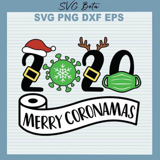 Merry Christmas Santa Mask SVG