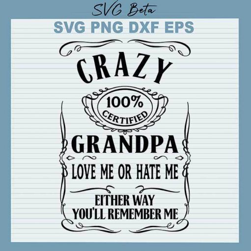 Crazy grandma on svg