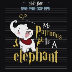 My patronus is a elephant svg