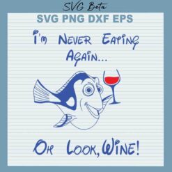 Im never eating again SVG
