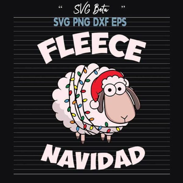 Fleece Navidad svg