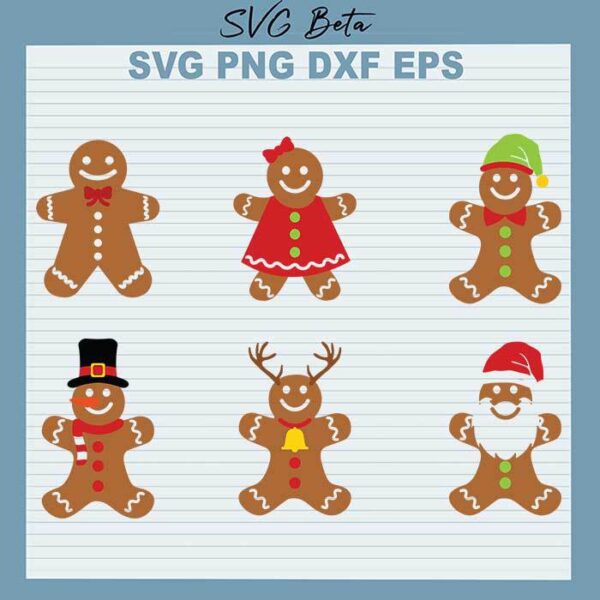 Christmas Gingerbread Bundle svg