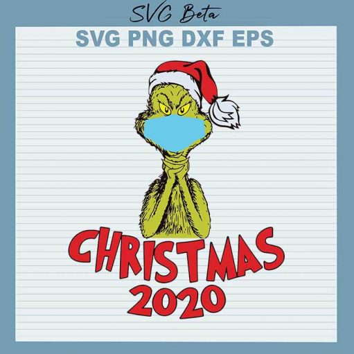 Grinch Santa 2020 svg