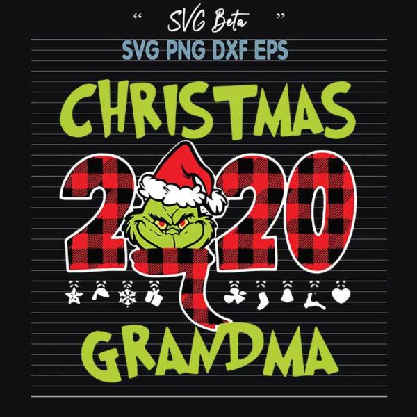 Christmas grandma grinch svg