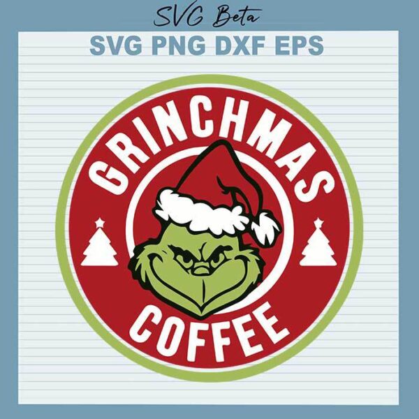 Grinchmas coffee logo svg