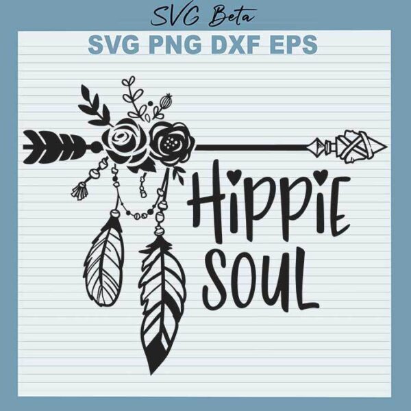 Hippie soul arrow SVG